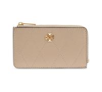 Tory Burch - Charlie Quilted Zip Card Case - - Accessories - Donna - Beige - ONE SIZE