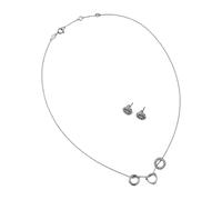 Tory Burch - Collana e Orecchini Miller Pave - - Accessories - Donna - Grigio - ONE SIZE