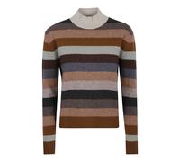 Tory Burch - Maglione a righe in lana e cashmere marrone - - Knitwear - Donna - Multicolore - M