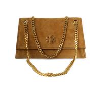 Tory Burch - Mini Kira Turnlock Suede Shoulder Bag - - Bags - Donna - Marrone - ONE SIZE