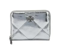 Tory Burch - Piccolo portafoglio con zip Small Kira Diamond Quilt Metallic - - Accessories - Donna - Grigio - ONE SIZE