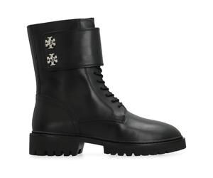 Tory Burch - Stivaletti Turnlock in pelle - - Shoes - Donna - Nero - 37 EU