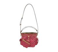 Tory Burch - T Monogram Denim Bucket Bag - - Bags - Donna - Rosso - ONE SIZE