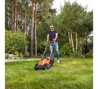 Black & Decker BEMW451BH-QS tagliaerba Tagliaerba a spinta AC Nero, Arancione