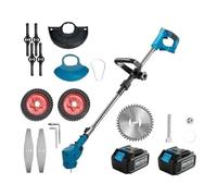 Tosaerba A Batteria 21V Tagliaerba Elettrico Portatile Tagliaerba A Lunghezza Regolabile Attrezzi Da Giardino For Uso Domestico For Batteria Da 18V Potatura Efficiente(Two big battery)