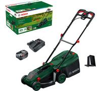 Tosaerba a batteria Rotak18V-34, 18 Volt + set di avviamento + tappo per pacciamatura, Rasaerba verde/Nero
