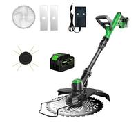 Tosaerba a Batteria Senza Spazzole da 21 V, Tosaerba a Batteria 3 in 1, Tosaerba Elettrico a Batteria con Tubo Telescopico e Manico Regolabile 1batterie