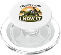 Tosaerba con scritta "I'm Sexy and I Mow It" PopSockets PopGrip per MagSafe