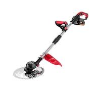 Tosaerba elettrico, 22,9 cm, senza spazzole, 15 A, batteria al litio ad alta potenza, 3 teste regolabili, lama larga, senza fili, per casa, giardino, cortile