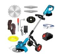 Tosaerba Elettrico da 21 V, Senza Spazzole, con Utensile da Potatura Telescopico Regolabile E Angolo di Lunghezza delle Ruote(with 1 Battery Set)