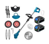 Tosaerba Elettrico Da 21 V, Tagliabordi Senza Fili, Lunghezza Regolabile, Pieghevole, Utensili Da Giardino For Batteria Da 18 V Potatura Efficiente(Two big battery)