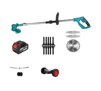 Tosaerba Elettrico Portatile da 1800 W, Tagliasiepi Estensibile, Tagliaerba da Giardino, Potatura, Taglio(1 Battery Set)