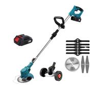 Tosaerba Elettrico Portatile Da 21 V E 1300 MAh, Tagliaerba A Batteria, Lunghezza Regolabile, Utensili Da Giardino For Batteria Da 21 V Potatura Efficiente(With 1 Battery)