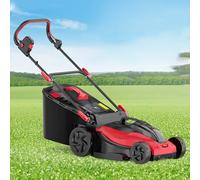 Tosaerba elettrico senza fili con batteria agli ioni di litio, motore brushless per un taglio efficiente, grande contenitore per erba per una facile raccolta, altezza di taglio regolabile per una cura
