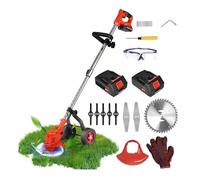 Tosaerba Elettrico Senza Fili Da 24 V E 2000 MAh, Doppia Alimentazione, Con Flap E Supporto Ruota, Potenza Del Tosaerba Senza Spazzole Potatura Efficiente