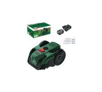 Bosch Robot rasaerba a batteria VISIMOW18V-200 (per prati fino a 200 m², larghezza di taglio: 18 cm, altezza di taglio: 20-60 mm, con lame di ricambio, inclusi batteria e caricabatteria)