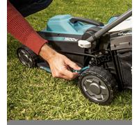 Cecotec Terrenator 360 Flex Z. 1500 W, larghezza di taglio 36 cm, cambio di altezza, sistema Z-Tech, 3in1 con mulching, ruote posteriori XL, sicurezza con tecnologia BeltDrive
