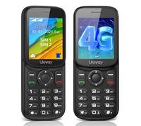 Tosaju 4G LTE - Mini cellulare con tasti senza contratto, display a colori da 1,7 pollici, Bluetooth, 1000 mAh, tempo di standby Dual SIM, portatile, per anziani con torcia a LED