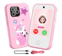 Tosaju 4G - Telefono per bambini con doppia fotocamera, 2,8 pollici, touch screen per bambini, telefono educativo, giocattolo educativo per ragazzi, ragazze, 3, 4, 5, 6, 7, 8, 9 anni, regalo di