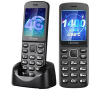 Tosaju 4G Volte Telefono con tasti senza contratto, 1400 mAh, lunga durata della batteria, sbloccato, telefono cordless Bluetooth, per anziani