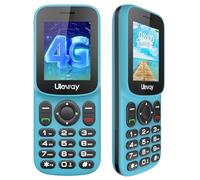 Tosaju Telefono cellulare 4G LTE con mini tasti, senza contratto, telefono semplice con display a colori da 1,7 pollici, Bluetooth, 1000 mAh, lungo tempo di standby, Dual SIM, portatile, per anziani