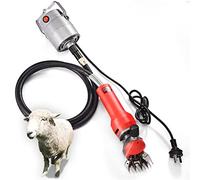 Tosatrice Delle Pecore, Elettrico Tosatura Delle Pecore Clipper 9-13 Forbici A Lama A Denti Dritti Taglierina Macchine for Taglio Di Lana Capra 1000W Mini Albero Flessibile(Beige regular)