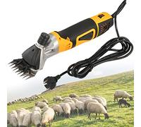 Tosatrice elettrica professionale per pecore, kit per toelettatura del bestiame da 850 W, forbici per pecore a 6 velocità, per capre, alpaca, lama, conigli d'angora, pecore, bovini,Red-110V