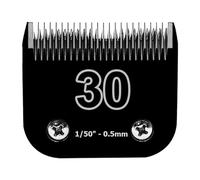 Tosatrice For Cani, Set Di Lame In Acciaio Inossidabile Staccabili Nere, Compatibile Con Andis, Oster A5, Compatibile Con Wahl, Parti For Tosatrici Serie KM10.(30-0.5mm)