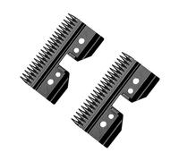 Tosatrice For Cani, Set Di Lame In Acciaio Inossidabile Staccabili Nere, Compatibile Con Andis, Oster A5, Compatibile Con Wahl, Parti For Tosatrici Serie KM10.(2pcs Steel Blade)