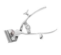 Tosatrice Manuale per Cani, Acciaio Inox, Silenziosa, Ergonomica | Toelettatura e Raccolta di Vecchie Tosatrici, Colore Argento, Taglio Stabile, Uso Domestico