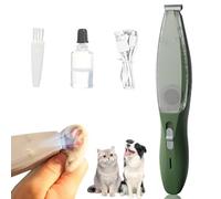 Tosatrice per cani con aspirapolvere, silenziosa tosatrice per cani e gatti, ricaricabile, con luce LED, rasoio professionale per peli di animali spessi, lunghi e ricci (verde)