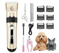 Tosatrice per Cani e Gatti Professionale Tagliacapelli Animali con Display LED