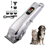 Tosatrice per cani e gatti, tosatrice silenziosa e potente per peli dense, macchina per toelettatura degli animali senza fili e ricaricabile, ideale per la cura del pelo domestico quotidiano