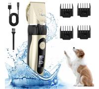 Tosatrice per Cani pelo Lungo Professionale,Display a LED Tosatrici Elettriche per Toelettatura per Cani per Cani Gatti Pelo Lungo Ricaricabile e Silenzioso con Toelettatura Accessori Cavo USB