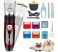 Tosatrice per cani, tagliacapelli senza fili per cappotti spessi, kit professionale per la toelettatura del cane, rasoio per cani a basso rumore, silenzioso, per cani e gatti