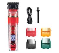 Tosatrice professionale for cani Tagliacapelli for cani Toelettatura for animali domestici Gatto Cane Coniglio Kit rasoio ricaricabile for taglio di capelli Basso rumore(Rot)