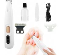 Tosatrice silenziosa per cani, taglia-zampe con luce LED, rasoio per animali domestici impermeabile, kit di toelettatura ricaricabile tramit