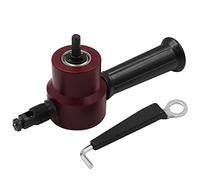 Tosatrici elettriche per pecore, Taglierina for lamiera Doppia testa Roditrice in ferro Utensile da taglio Trapano elettrico Attacco for piastra di modifica Forbici for punzonatura regolabili(Set B)