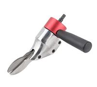 Tosatrici per Pecore, Testa di forbici in lamiera for trapano elettrico Mandrino ferro Cesoie plastica Panno lana Tagliatrice rete metallica Cacciavite ad aria Usa utensile da taglio(C Mesh Shear)