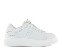 Tosca Blu Sneaker da Donna Bellatrix in Pelle Bianca con Perle - Bellatrix 005 C00 - Taglia 38