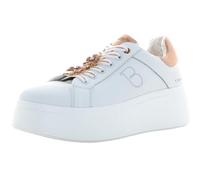 Tosca Blu Sneaker Gioiello da Donna Elettra Bianca e Cipria con Fiori di Strass - Elettra 011 16W - Taglia 40