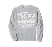 Toscana Italia Paesaggio Retro Souvenir Felpa