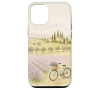 Toscana Lavanda Campi Bicicletta Campagna Estetica Custodia per iPhone 12/12 Pro