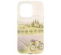 Toscana Lavanda Campi Bicicletta Campagna Estetica Custodia per iPhone 15 Pro