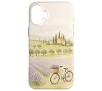 Toscana Lavanda Campi Bicicletta Campagna Estetica Custodia per iPhone 16 Plus