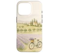 Toscana Lavanda Campi Bicicletta Campagna Estetica Custodia per iPhone 16 Pro