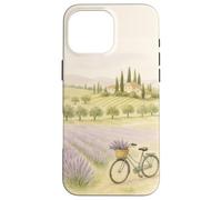 Toscana Lavanda Campi Bicicletta Campagna Estetica Custodia per iPhone 16 Pro Max