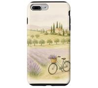 Toscana Lavanda Campi Bicicletta Campagna Estetica Custodia per iPhone 7 Plus/8 Plus