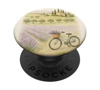 Toscana Lavanda Campi Bicicletta Campagna Estetica PopSockets PopGrip Adesivo