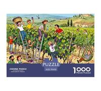 Toscana Vineyard Raccolta Puzzle in Legno Impermeabile Puzzles Da 1000 Pezzi Per Adulti Sfidanti E Rompicapo Giochi Di Puzzle Impegnativi